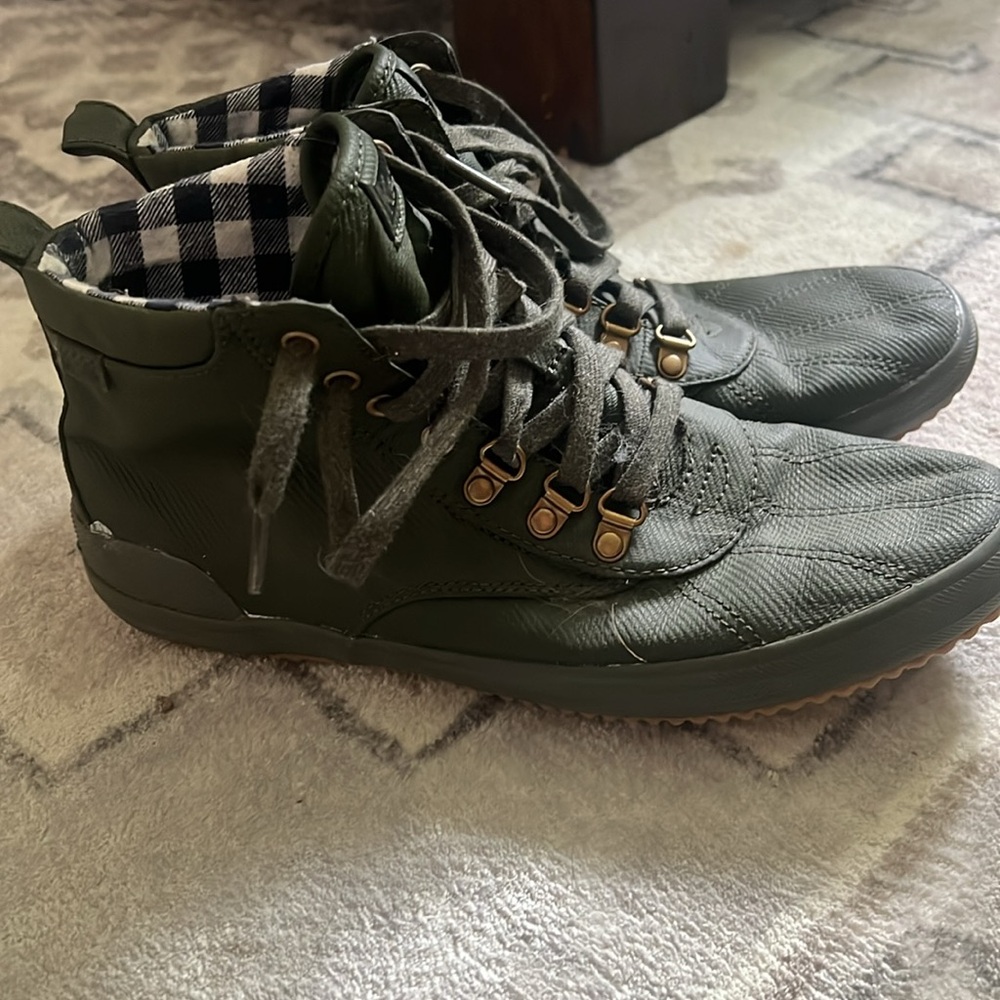 Keds, rain boot shoe and green size 9